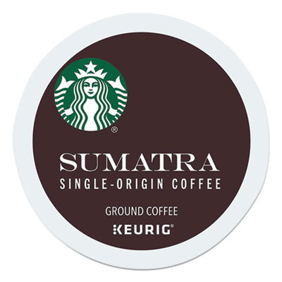 Starbucks Sumatra Coffee K-Cups, Sumatra, 0.4 oz K-Cup, 96/Box (12565254CT)