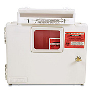 Covidien LOCKING WALL MOUNT SHARPS CABINET SYSTEM, 5 QT, BEIGE (540984)