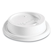 Huhtamaki Dome Sipper Hot Cup Lids, Fits 8 oz Hot Cups, White, 1,000/Carton (89434)