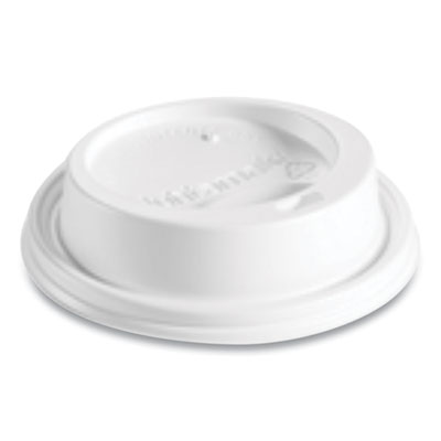 Huhtamaki Dome Sipper Hot Cup Lids, Fits 8 oz Hot Cups, White, 1,000/Carton (89434)