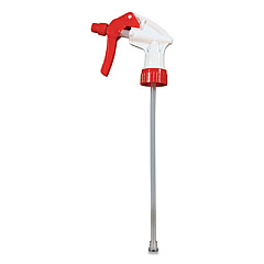 Impact General Purpose Trigger Sprayer, 8.13" Tube, Fits 24 oz Bottles, Red/White, 24/Carton (58062491)