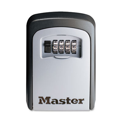 Master Lock Locking Combination 5-Key Steel Box, 3.25" Wide, Black/Silver (5401D)