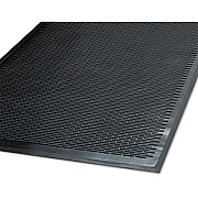Guardian Clean Step Outdoor Rubber Scraper Mat, Polypropylene, 48 x 72, Black (14040600)