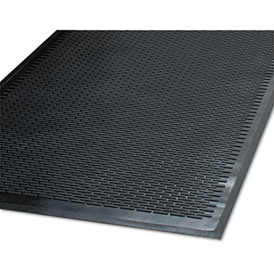 Guardian Clean Step Outdoor Rubber Scraper Mat, Polypropylene, 48 x 72, Black (14040600)