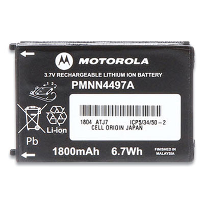 Motorola LI-ION BATTERY FOR CLS SERIES RADIOS, 3.7 V, 1800 MAH (424369)
