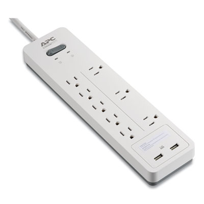 APC PH8U2W Home Office SurgeArrest Power Surge Protector