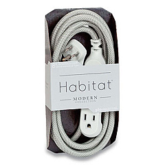 360 Electrical 2417119 Habitat Accent Collection Braided Extension Cord