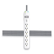 360 Electrical Habitat 6-Outlet Surge Protector, 6 ft Cord, Tungsten (360313TU)