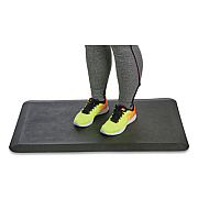 Mind Reader Anti-Fatigue Mat, Rectangular, Black Textured Surface, 35.25" x 19.5" (SDMATBLK)