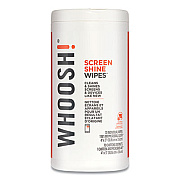 Whoosh! SCREEN SHINE WIPES, INCLUDES 4 X 3 MICROFIBER CLOTH, 70/PACK (24308771)