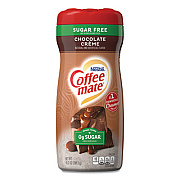 Coffee mate Sugar Free Chocolate Cream Powdered Creamer, 10.2 oz Canister, 6/Carton (59573CT)