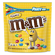 M & M's Milk Chocolate Candies, Milk Chocolate and Peanuts, 38 oz Bag (55116)