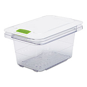 Rubbermaid Commercial FreshWorks Produce Saver, 5 gal, 12 x 9.3 x 9.8, Clear/Green (2052933)