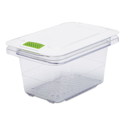 Rubbermaid Commercial FreshWorks Produce Saver, 5 gal, 12 x 9.3 x 9.8, Clear/Green (2052933)