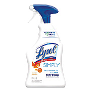 LYSOL Brand II Simply Multi-Purpose Cleaner, Orange Blossom, 22 oz Trigger Spray Bottle, 9/Carton (98019)