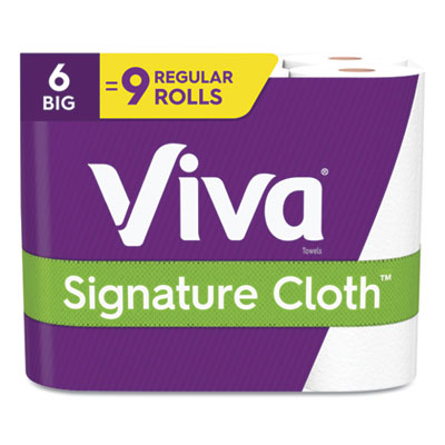 Viva SIGNATURE CLOTH CHOOSE-A-SHEET PAPER TOWELS, 1-PLY, 11 X 5.9, WHITE, 83 SHEETS/ROLL, 6 ROLLS/PACK, 4 PACKS/CARTON (49425)