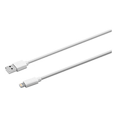 Innovera USB Apple Lightning Cable, 6 ft, White (30020)