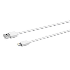 Innovera USB Apple Lightning Cable, 3 ft, White (30018)