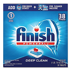 FINISH Powerball Dishwasher Tabs, Fresh Scent, 38/Box (20622)