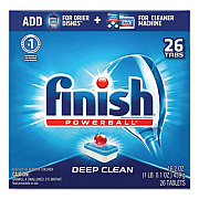 FINISH Powerball Dishwasher Tabs, Fresh Scent, 26/Box (20621)