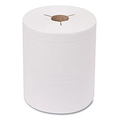 Tork Advanced Hand Towel Roll, Notched, 1-Ply, 8 x 11, White, 491/Roll, 12 Rolls/Carton (8634550)