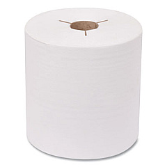Tork Advanced Hand Towel Roll, Notched, 1-Ply, 8" x 800 ft, White, 6 Rolls/Carton (8038050)