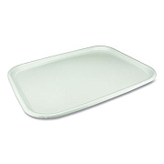 Pactiv Evergreen Laminated Foam Serving Tray, 18 x 14 x 0.91, White, 100/Carton (0TK10136)