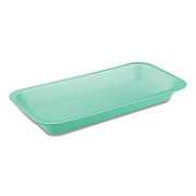 Pactiv Evergreen Meat Tray, #1.5, 8.2 x 5.7 x 0.91, Green, 1,000/Carton (0TP20015)