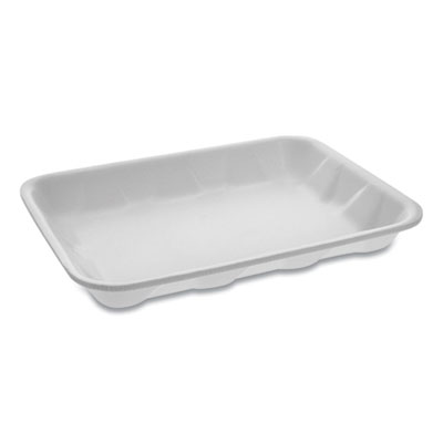 Pactiv Evergreen Meat Tray, #4 Deep, 9.5 x 7 x 1.25, White, 500/Carton (0TF104D1)