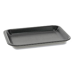 Pactiv MEAT TRAY, #2, 8.2 X 5.7 X 0.91, BLACK, 500/CARTON (0TFB0020)