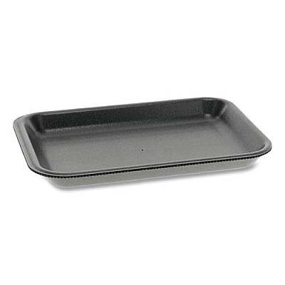 Pactiv MEAT TRAY, #2, 8.2 X 5.7 X 0.91, BLACK, 500/CARTON (0TFB0020)