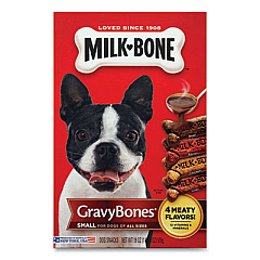 Milk-Bone SMALL SIZED GRAVYBONES DOG BISCUITS, BACON; BEEF; CHICKEN; LIVER, 19 OZ (2795765)
