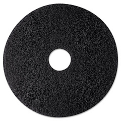 3M Low-Speed High Productivity Floor Pads 7300, 12" Diameter, Black, 5/Carton (08270)