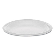 Pactiv Evergreen Unlaminated Foam Dinnerware, Plate, 6" dia, White, 1,000/Carton (YTH10006)