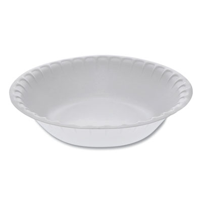Pactiv UNLAMINATED FOAM DINNERWARE, BOWL, 30 OZ, 6" DIAMETER, WHITE, 450/CARTON (YTH10030)
