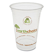 Pactiv Evergreen EarthChoice Compostable Cold Cups, 20 oz, Clear/Printed, 600/Carton (YPLA21CEC)