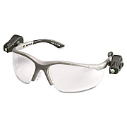 3M Lightvision Safety Glasses W/led Lights, Clear Antifog Lens, Gray Frame (114760000010)