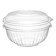 Dart PresentaBowls Bowl/Lid Combo-Paks, 32 oz, Clear, Plastic, 63/Pack, 4 Pack/Carton (C32BCD)
