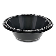 Pactiv Evergreen Prairieware OPS Dinnerware, Bowl, 12 oz, 5" dia, Black, 1,000/Carton (YPIB12E)