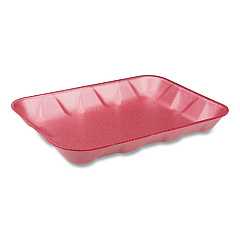 Pactiv SUPERMARKET TRAY, #4D1, 9.5 X 7 X 1.25, ROSE, 500/CARTON (0TF904D10000)