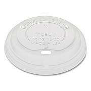 Pactiv Evergreen EarthChoice Hot Cup Lid, Fits 12 oz to 20 oz Hot Cups, Clear, 1,000/Carton (LCPLA16)