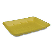 Pactiv Evergreen Supermarket Tray, #4D1, 9.5 x 77 x 1.25, Yellow, 500/Carton (0TF304D10000)