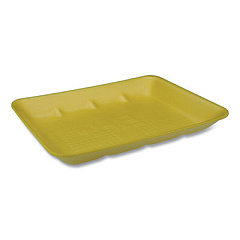 Pactiv Evergreen Supermarket Tray, #4D1, 9.5 x 77 x 1.25, Yellow, 500/Carton (0TF304D10000)