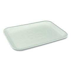 Pactiv Evergreen Supermarket Tray, #2S, 8.2 x 5.7 x 0.65, White, 500/Carton (0TF102S00000)