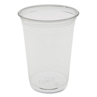 Pactiv EARTHCHOICE RECYCLED CLEAR PLASTIC COLD CUPS, 10 OZ, 900/CARTON (YP10C)