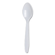 Dixie Lightweight Polystyrene Cutlery, Teaspoon, White, 1,000/Carton (LT21)
