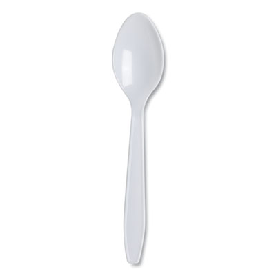 Dixie Lightweight Polystyrene Cutlery, Teaspoon, White, 1,000/Carton (LT21)