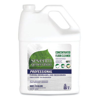 Seventh Generation Professional Concentrated Floor Cleaner, Free and Clear, 1 gal Bottle (44814EA)