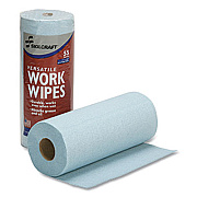 AbilityOne 7920016848963, SKILCRAFT Industrial Work Wipes, 10.4 x 11, Blue, 55 Wipes/Roll, 30 Rolls/Carton