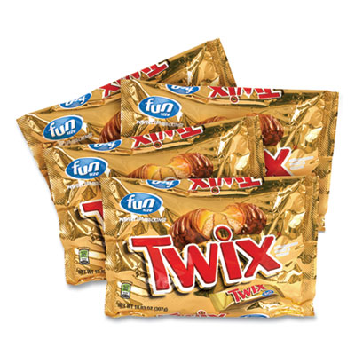 Twix Cookie Bars, Fun Size, 10.83 oz Bag, 4 Bags/Box (20900467)